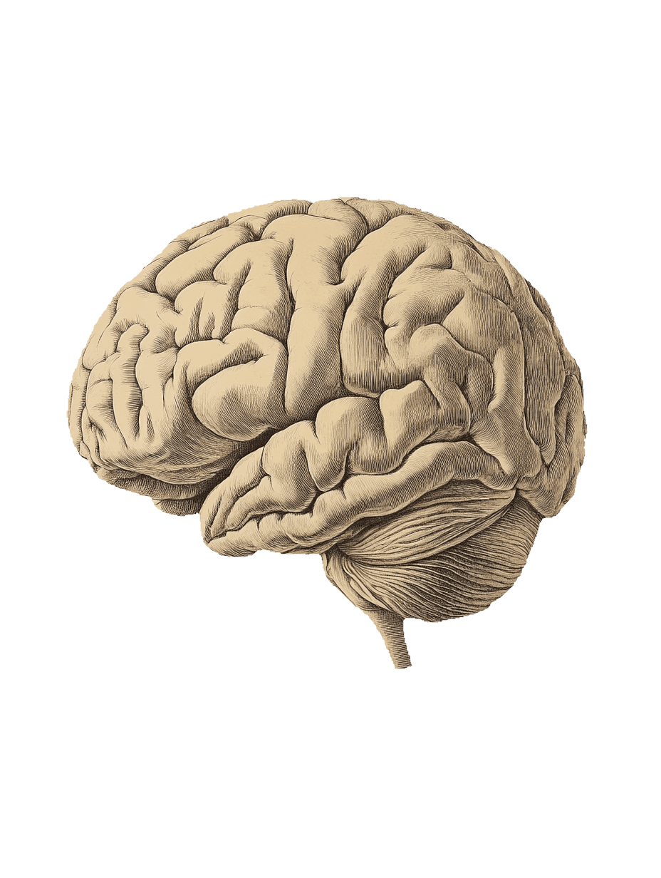 Human brain illustration